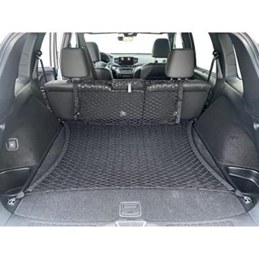 Imagem de Rede de carga de malha elástica para porta-malas automotivo estilo piso para Honda Passport 2019-2022 - Organizadores de porta-malas premium e armazenamento - Rede de bagagem para SUV - Melhor organizador de carro para Honda Passport