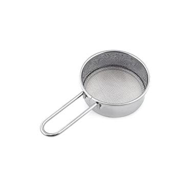 Imagem de UpTuoLi Coador de Alimentos Mini Peneira de Farinha, Aço Inoxidável, 6,5 cm, Malha Fina 40, Ideal para Coar Caldos, Molhos, Massas, Geleias, Farinha, Açúcar, Chá, Café e Mais
