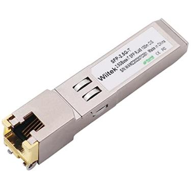 Imagem de Wiitek Módulo de cobre 2,5 GBase-T SFP RJ45, transceptores Gigabit SFP para RJ45 de 2,5 Gb 100 m, compatível com Cisco SFP-2.5G-T, Mikrotik, Ubiquiti UniFi, Netgear e mais (precisa conectar a porta