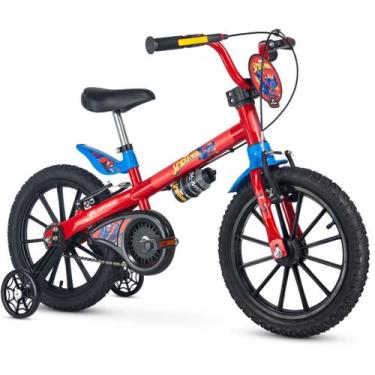Imagem de Bicicleta Infantil Bike Masculino 5 A 8 Anos Aro 16 Homem Aranha Natho