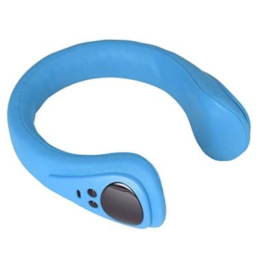 Imagem de Aquecedor de Pescoço Elétrico, Necessidades de Inverno Forte Resistência Ao Frio Promove a Circulação Sanguínea Aquecedor de Pescoço Recarregável Dissipa o Frio Corporal para Esportes Ao Ar (Azul)