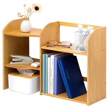 Imagem de KIZQYN Estante pequena estante, prateleira de armazenamento de prateleira para sala de estar quarto escritório cozinha, prateleiras de livros industriais estante (tamanho: 1)