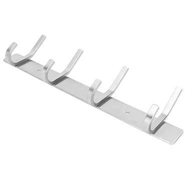 Imagem de Suprimentos de banheiro, cabide de parede prático firme de aço inoxidável estável montado na parede para hotel para casa para pendurar roupas casacos para pendurar chaves bolsas, chapéus