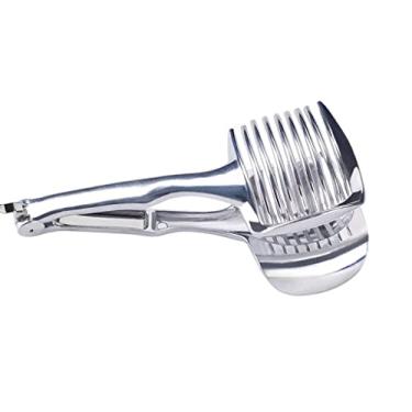 Imagem de UGPLM Fatiador de de limão Suporte para de limão em liga de alumínio Ferramenta para auxiliar manual Pinça funciones