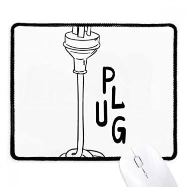 Imagem de Mouse pad com três furos para desenho à mão, borda costurada, tapete de borracha para jogos