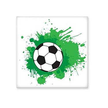 Imagem de Futebol futebol futebol esportivo seu texto azulejo de cerâmica brilhante decalque pedra adornada tijolo vitrificado