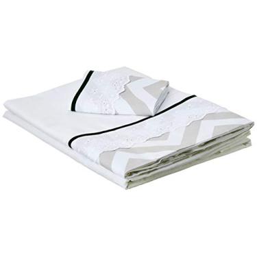 Imagem de Biramar Baby Lencol Berco 3 Pcs Lolli Milk Chevron Marinho Marinho