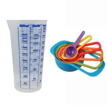 Imagem de Conjunto Medidores Colher 6 xícaras e Copo Graduado 500ML