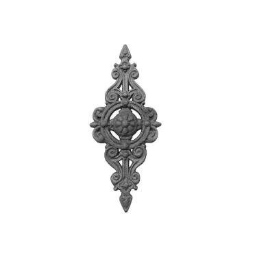 Imagem de Florão Pequeno Ornamento em Ferro Fundido Decoração 36x16cm