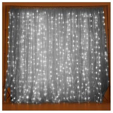 Imagem de Cascata De Natal 520 LED Luz Branca 8 Funções 5x2m 220V