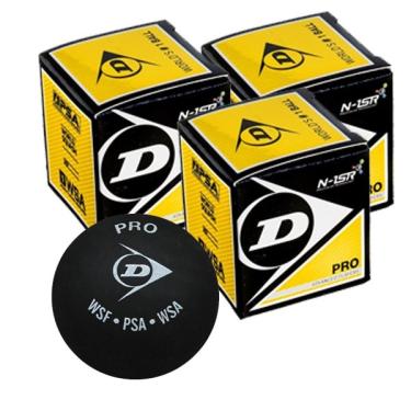 Imagem de Bola Squash Revelation Pro Dunlop Com 03 Unid-Unissex