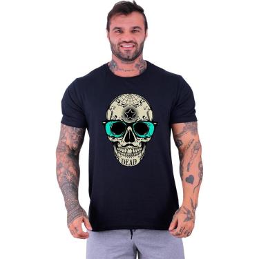 Imagem de Camiseta Tradicional Manga Curta MXD Conceito Caveira Popstar Masculina-Masculino