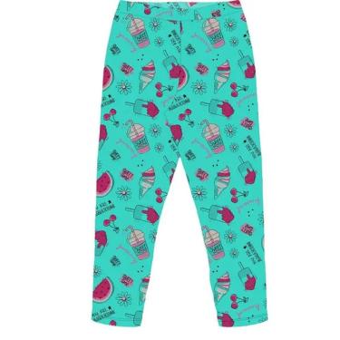 Imagem de Calça Legging Infantil Menina Estampada Cotton Leve Fofa-Feminino