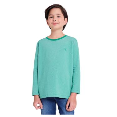 Imagem de Infantil - Camiseta Ml Listra Reserva Mini Verde  menino
