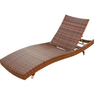 Imagem de Espreguiçadeira em Alumínio e Fibra Sintética - Piscina, Jardim, Decoração Trama 