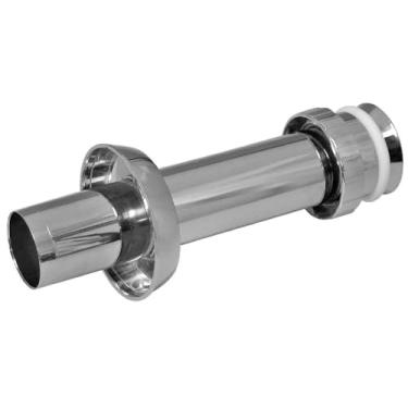 Imagem de Tubo de Ligação Vaso Plástico Cromado Ajustável 20 cm
