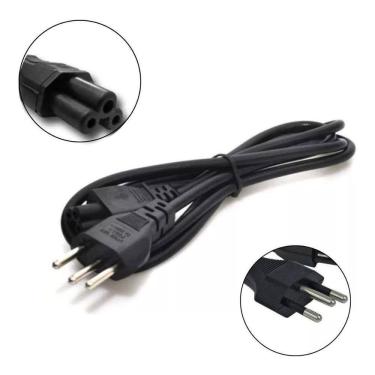 Imagem de Cabo Força Tripolar 1,5m - Notebook/TV - Pinos Protegidos