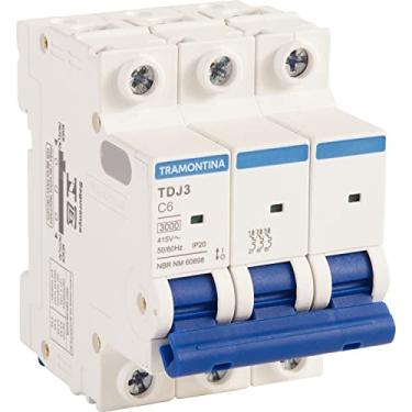 Imagem de Tramontina Disjuntor TDJ3 3P 6A 3kA curva C