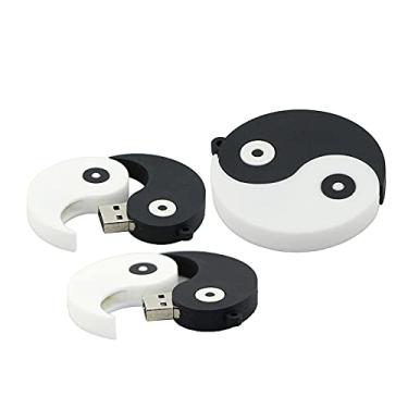 Imagem de Pen Drive USB de 16 GB em forma de fofoca, pen drive de memória, pen drives USB Flash Disk Thumb Drive U Disk USB Drive USB 2.0 Pen Drive PenDrive (branco)