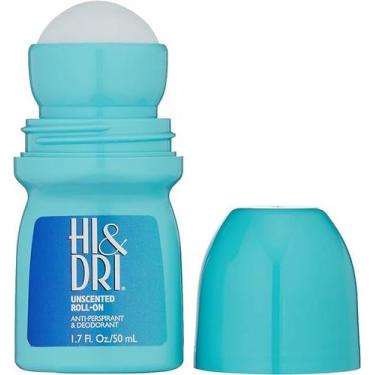 Imagem de Desodorante Hi & Dri Roll-On Antitranspirante Sem Perfume Revlon 50 Ml