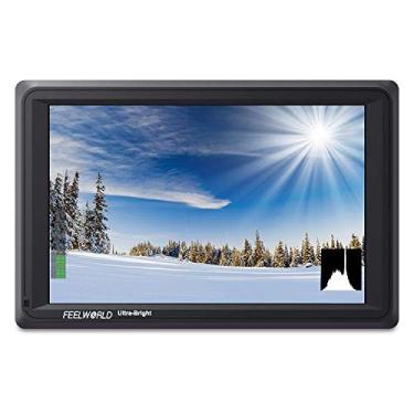 Imagem de FEELWORLD FW279 7 polegadas na câmera DSLR Field Monitor Full HD Focus Video Assist 1920x1200 IPS com entrada HDMI 4K saída 2200nit alto brilho