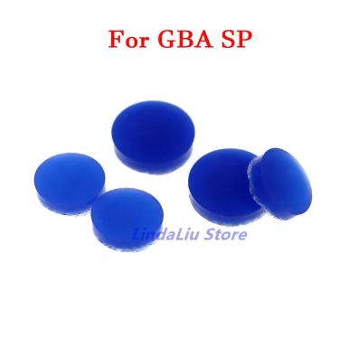 Imagem de 1 conjunto para gba sp substituição parafuso poeira plug capa de borracha para gameboy advance sp