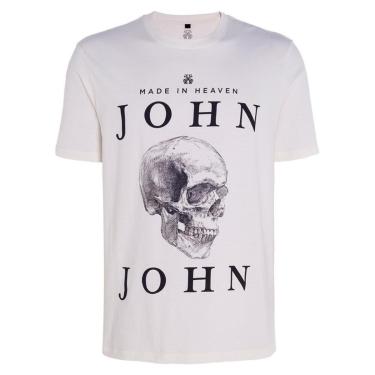 Imagem de Camiseta John John Skull Draw Masculina Off-Masculino