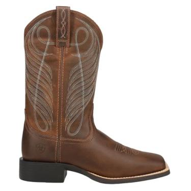 Imagem de Ariat Bota ocidental feminina com bico quadrado redondo (FM), Marrom em pó, 7 Big Kid