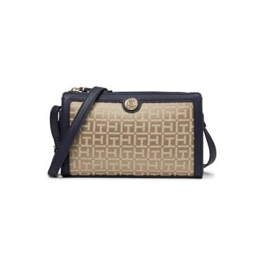 Imagem de Tommy Hilfiger Bolsa tiracolo Wilder II com zíper superior, Tonal cáqui, Small