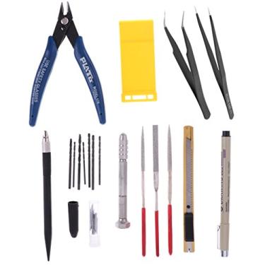 Imagem de Luzhengyang Modeler Craft Set for Gundam Model Kit, 1 Set Basic Tools Kit, Suitable for Beginners & Advanced Modelers, Black Color, Plastic & Alloy Material, Cut Pliers, Engraving Pen, &