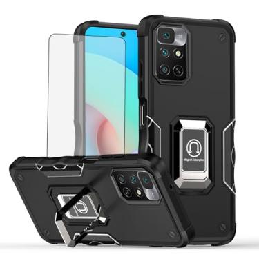 Imagem de Asuwish Capa de celular para Xiaomi Redmi Note 12 Pro 4G/Redmi Note 11 Pro 5G com protetor de tela e suporte de anel fino com suporte rígido híbrido robusto Redme Note11 11E 11Pro 12Pro, feminino,