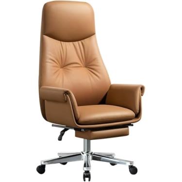 Imagem de Cadeira de escritório com apoio para as costas Cadeira executiva ergonômica de estudo com altura ajustável, reclinável confortável para homens e mulheres Cadeira de tarefas com apoio para os