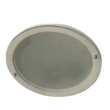 Imagem de Luminária Plafon Redondo de Embutir 23 cm para Forro de Gesso, Madeira ou PVC, para 2 Lâmpadas Bulbo de Led até 12w