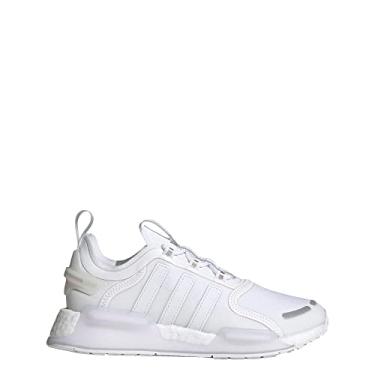 Imagem de adidas T nis feminino NMD_R1 V3, Nuvem branco/cinza um/prata met lico, 7