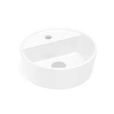 Imagem de Kit 2 Cubas de Apoio 370 com Mesa Optica Cr37 Roca Branco