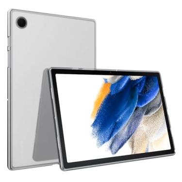 Imagem de UUcovers Capa transparente fosca para Samsung Galaxy Tab S6 Lite 26.4 cm 2022/2020 (SM-P610/P613/P615/P619) fina, leve, translúcida, fosca, capa transparente de silicone TPU macio à prova de choque,