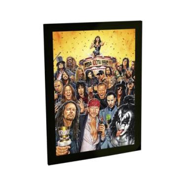 Imagem de Quadros Decorativos Musica Violão Guitarra Rock Piano Varios Modelos Instrumentos Decoração Quarto Sala Escritório