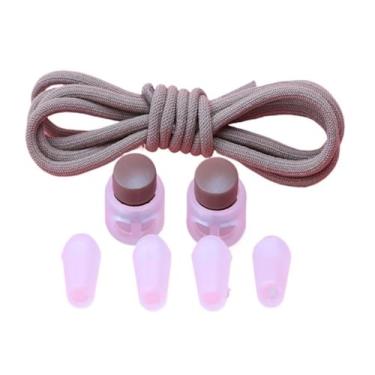 Imagem de No Tie Shoelaces Rubber Band For Shoes Round Elastic Laces Sneakers Lazy Sport Laces Without Binding Shoestrings(Khaki)
