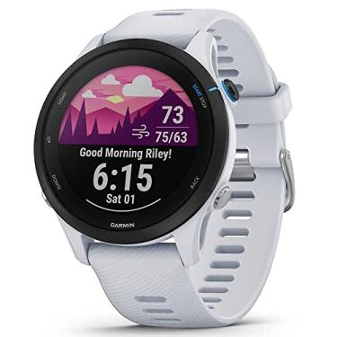 Imagem de Monitor Cardíaco de Pulso com GPS Garmin Forerunner 255 Music Branco EU/PAC