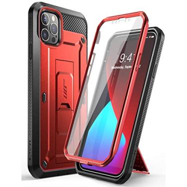 Imagem de SUPCASE Capa Unicorn Beetle Pro Series para iPhone 12 Pro Max (versão 2020) de 6,7 polegadas, protetor de tela integrado, coldre robusto de corpo inteiro (Ruddy)