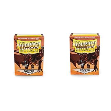 Imagem de 2 Packs Dragon Shield Matte Copper Standard Size 100 ct Card Sleeves Value Bundle!