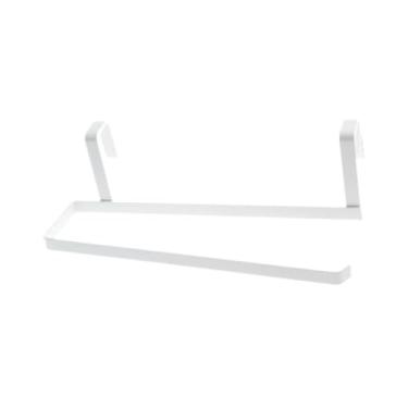 Imagem de Generic Suporte para papel toalha embaixo do armário Suporte para filme plástico Serve para rolos padrão, regulares e jumbo Suporte para rolo de cozinha, Branco