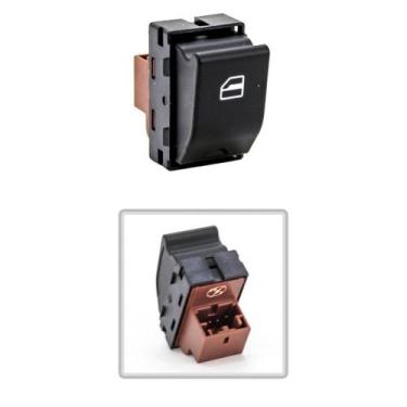 Imagem de Botão do Vidro Elétrico Crossfox Fox Gol Parati Polo Saveiro Spacefox 