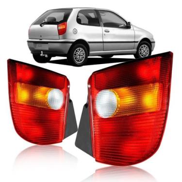 Imagem de Par Lanterna Traseira Palio G1 95 96 97 98 99 00 Tricolor - HT