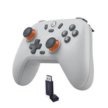 Imagem de GameSir Nova Lite Wireless Controller – 2.4G & Bluetooth Gamepad for Windows PC, iPhone, Android, Switch & Steam Deck – Hall Effect Triggers, Turbo Function, Rumble Vibration (Ash Gray)