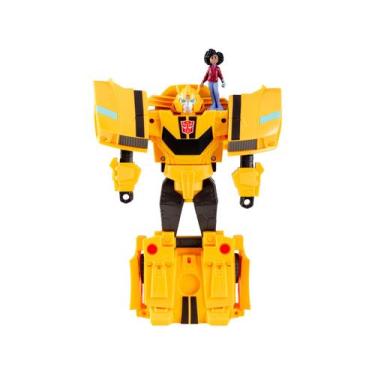 Imagem de Boneco Transformers EarthSpark Bumblebee e Mo - Malto 20cm com Acessór