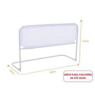 Imagem de Grade de proteção segurança para cama box - criança e idoso - ninos - 