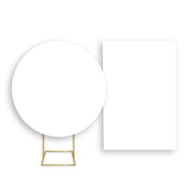 Imagem de Painel De Festa Redondo 1,50x1,50 + Painel Vertical 1,50x2,20 - Liso B