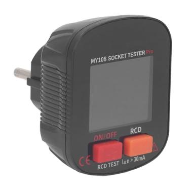 Imagem de Gfci Tomada Testador Receptáculo Testador Tela Led Tomada de Energia Detector Elétrico Automático Com Teste Rcd Plugue Ue