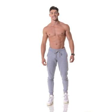 Imagem de Calça Masculina Moletom Cinza - CHIELLA., P, Cinza, Masculino
